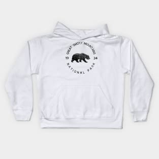 Great Smoky Mountains National Park Vintage Bear Kids Hoodie